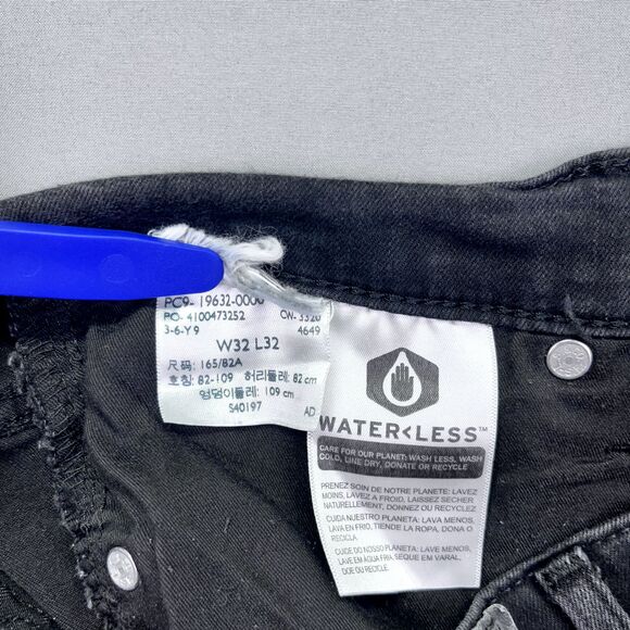 Levi's 315 Jeans Size 32 (W34 L30) Womens Shaping‎ Bootcut Black Denim - Picture 10 of 16